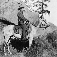 Aldo Leopold on horseback