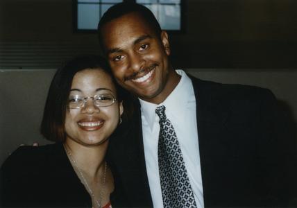 Two students at 1999 Multicultural Graduation Reception