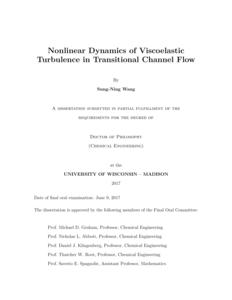 Nonlinear Dynamics of Viscoelastic Turbulence in Transitional Channel Flow