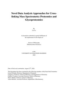 Novel Data Analysis Approaches for Cross-linking Mass Spectrometry Proteomics and Glycoproteomics