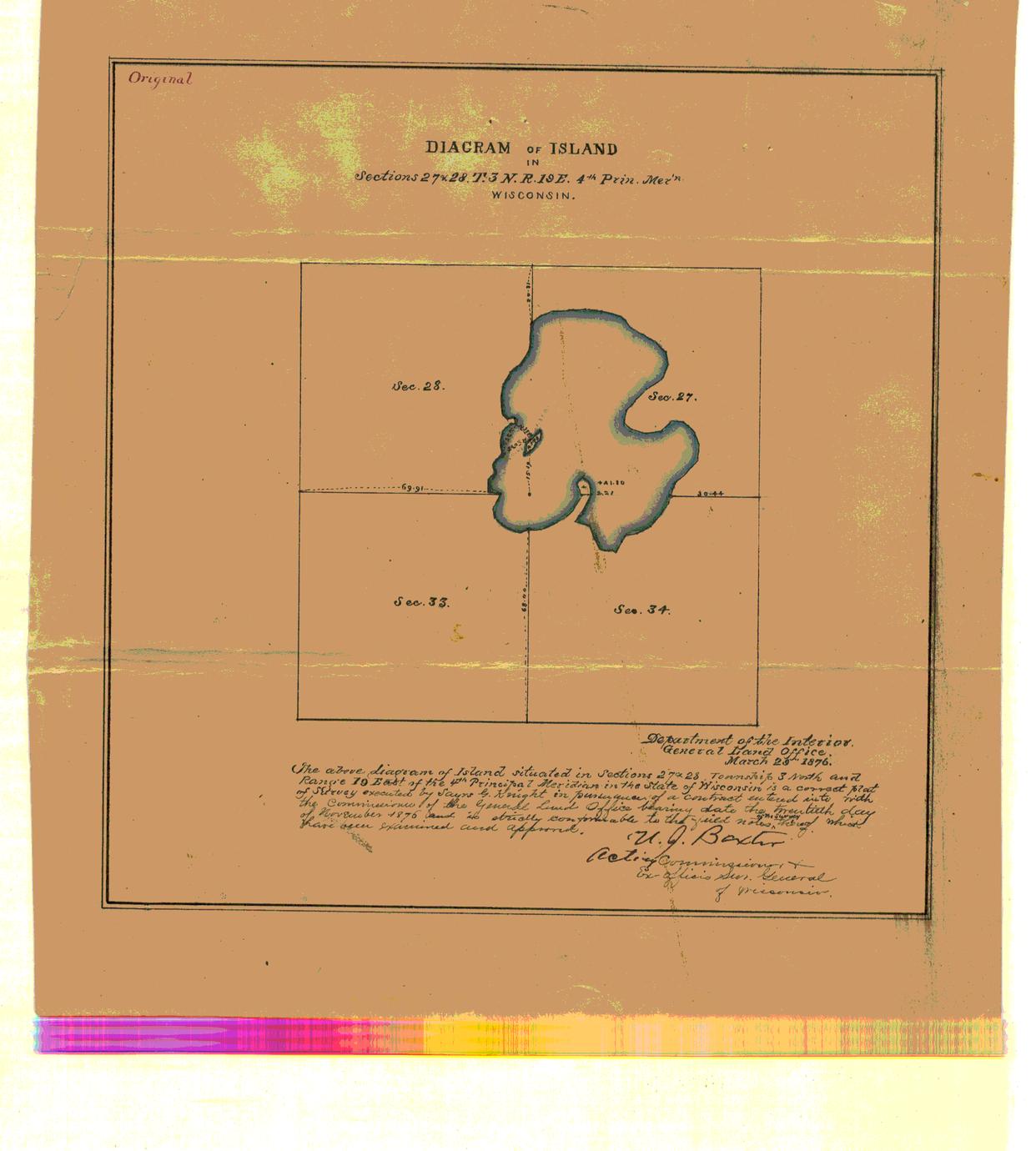 [Public Land Survey System map: Wisconsin Township 03 North, Range 19 East]