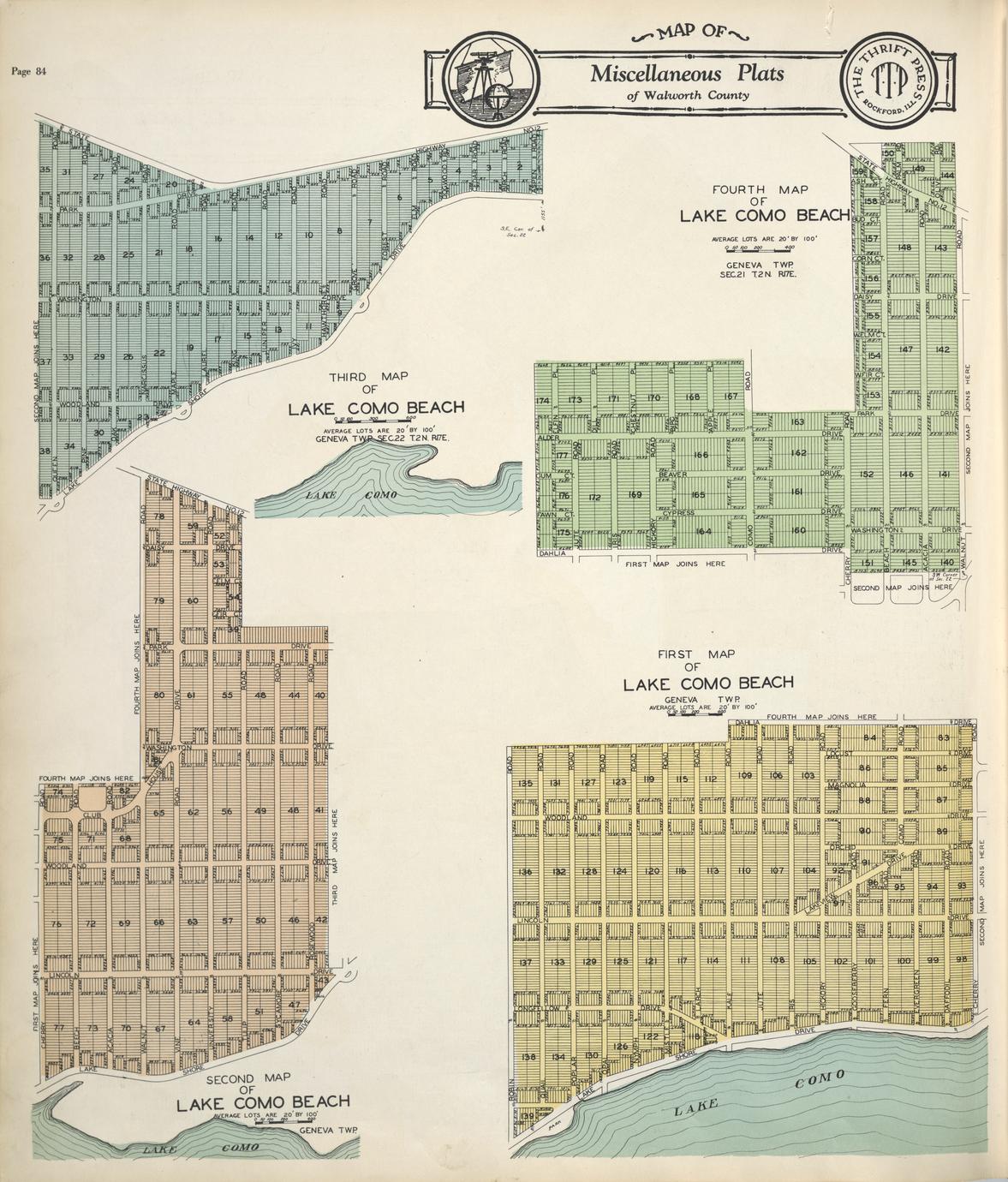 Atlas and plat book of Walworth County Wisconsin 1930 compiled from