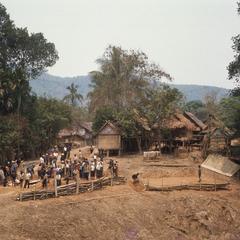 Villagers preparing to build dispensary