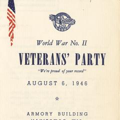 World War No. II veteran's party