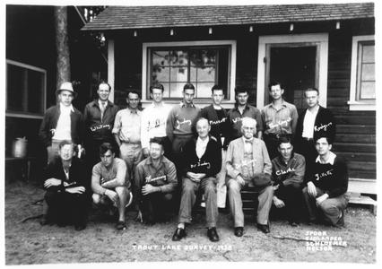 Trout Lake survey crew, 1938