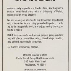 Rhode Island Group Health Association advertisement