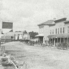 Main Street west to wooden bridge