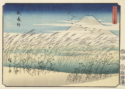 The Musashi Plain, no. 35 from the series Thirty-six Views of Mt. Fuji
