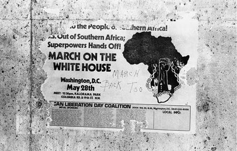 March on the White House sign