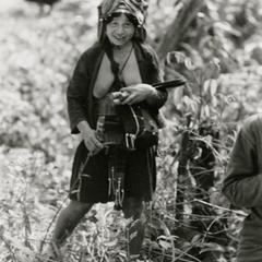 Akha woman working in her fields near the village of Phate in Houa Khong Province