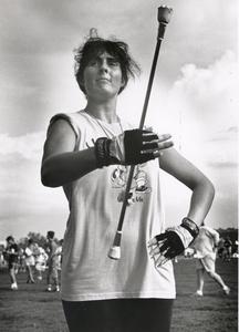 Dee Willems, first female drum major