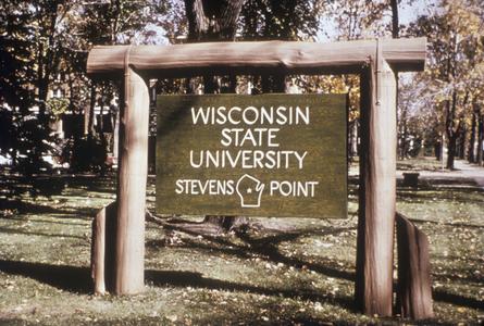 Wisconsin State University-Stevens Point sign