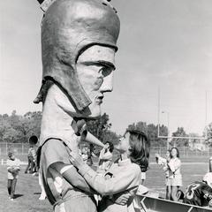 Cheerleader with Titan Tommy