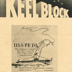 Souvenir program for U.S.S. Peto launch
