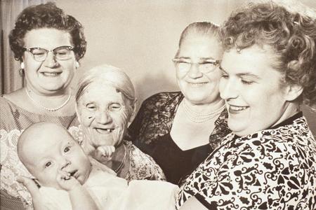 Five generations of women in Milwaukee, Wisconsin
