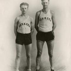 Men's basketball co-captains Glandt and Hentz