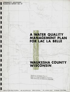 A water quality management plan for Lac La Belle, Waukesha County, Wisconsin