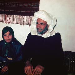 Man and Young Girl in Their House Near Tiflet