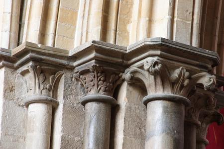 Chichester Cathedral interior retrochoir arcade capitals