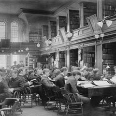 Students studying in University Library, 1898
