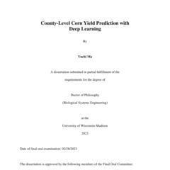 County-Level Corn Yield Prediction with Deep Learning
