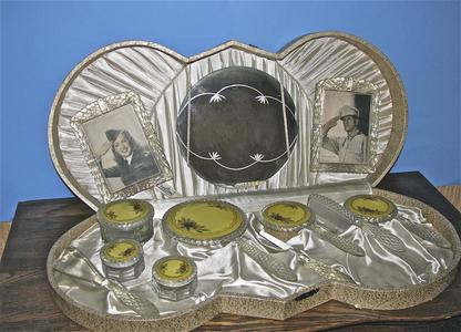 Betty Grable and General MacArthur dresser set