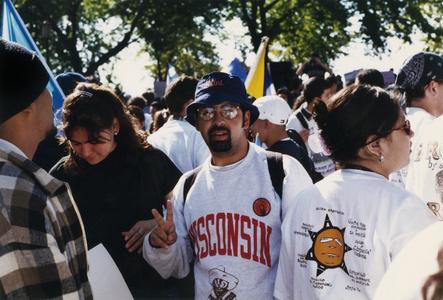 Male UW student at La Marcha en Washington