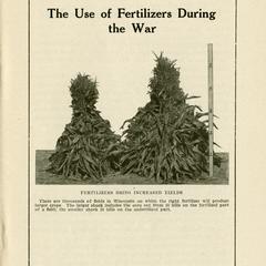 The use of fertilizers during the war