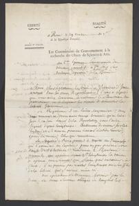 [Letter to the Armée d'Italie]