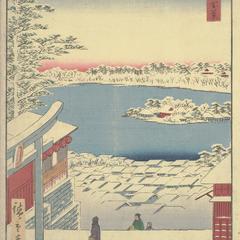 Hilltop View from Yushima Tenjin Shrine, no. 117 from the series One-hundred Views of Famous Places in Edo