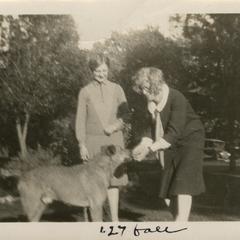 Lorine and dog