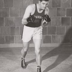 Student boxer Bobby Rank