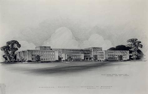 Architects drawing of Engineering building
