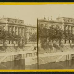 View of a portion of the buildings of the Mint on the margin of the River Seine : at Paris (France)