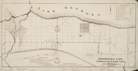 Map, UW-Madison, ca. 1869