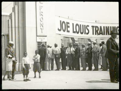 Joe Louis training camp, colored boys