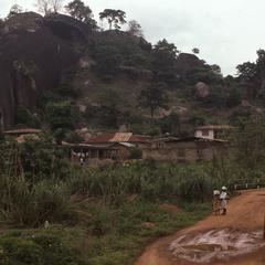Idanre at the base of a hill