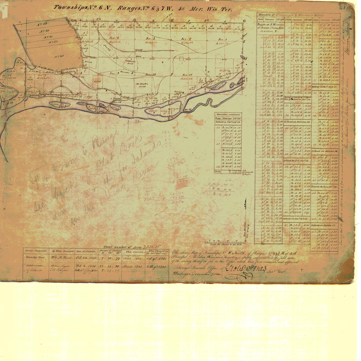 [Public Land Survey System map: Wisconsin Township 06 North, Range 06 West]