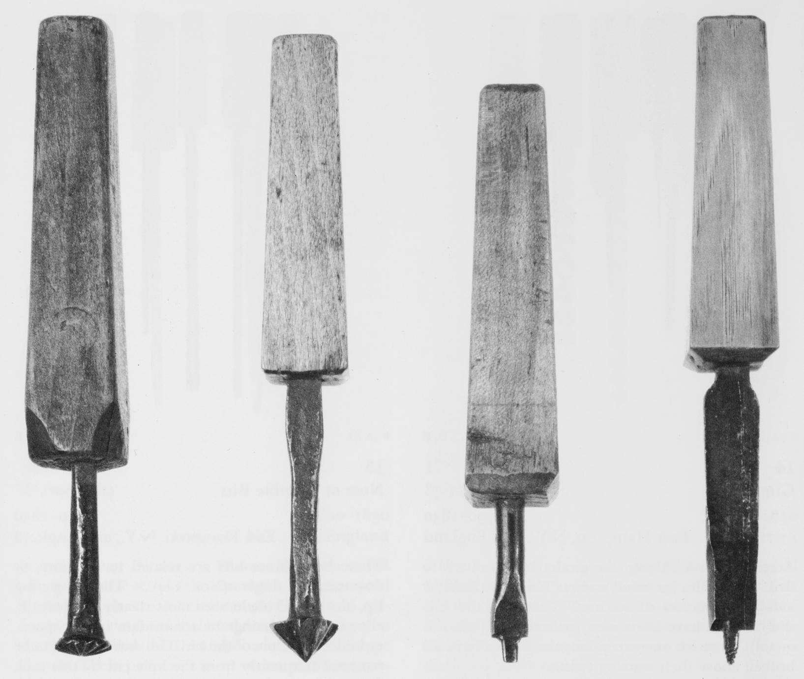 Four examples of different countersink bits.