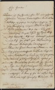 [Letters, on one leaf of paper, from Ing. von Schmitt to Ludwig von Sternberger's mother and from Ludwig to his sister Hanni, undated, but presumed before 1848]