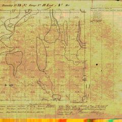 [Public Land Survey System map: Wisconsin Township 34 North, Range 19 East]