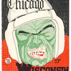 Football program for Wisconsin-Chicago game, 1928