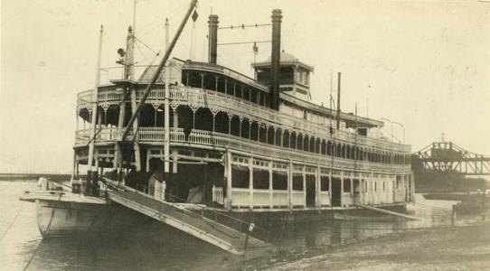 The G.W. Hill with its gangplank lowered