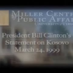 President Bill Clinton's statement on Kosovo, March 24, 1999