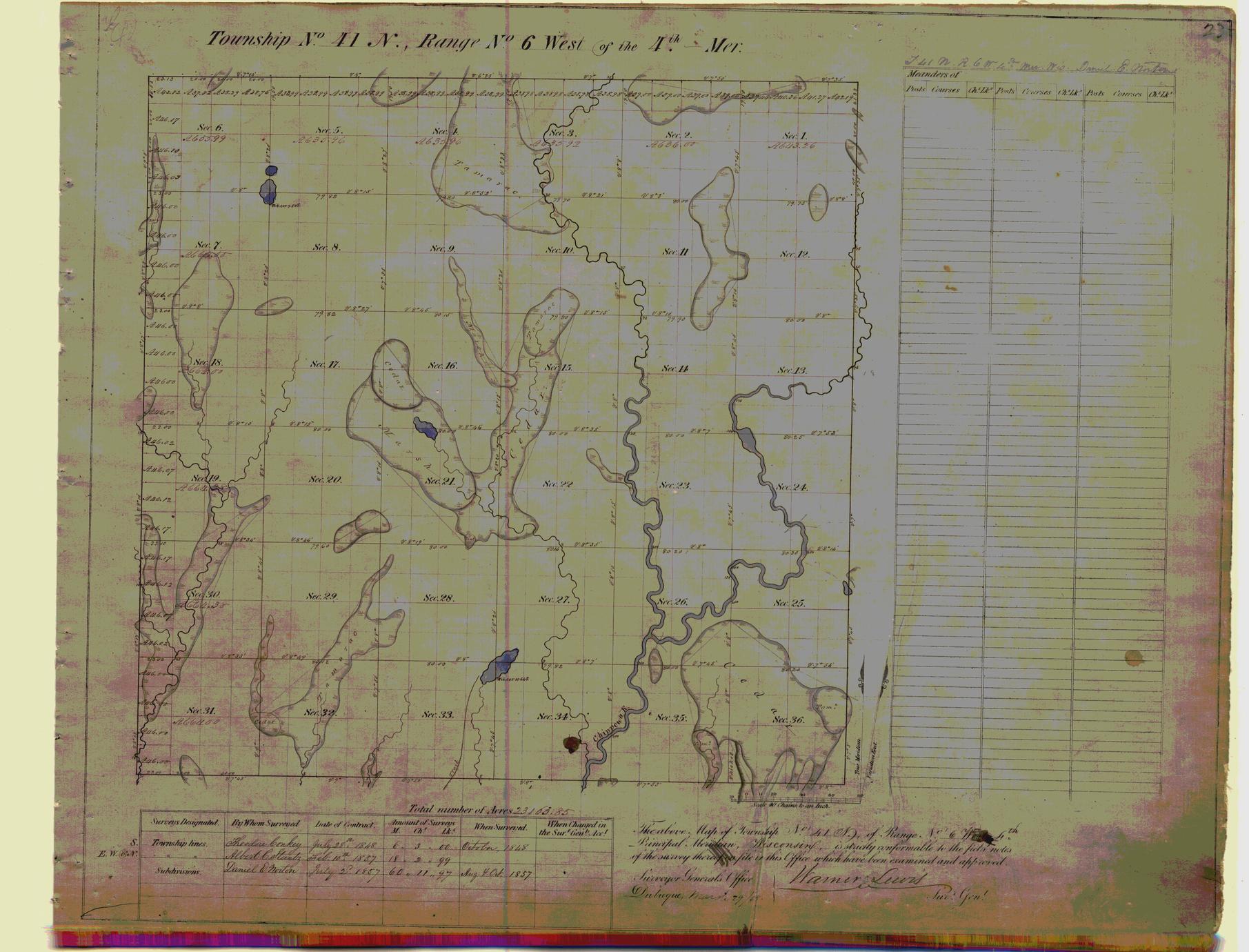 [Public Land Survey System map: Wisconsin Township 41 North, Range 06 West]