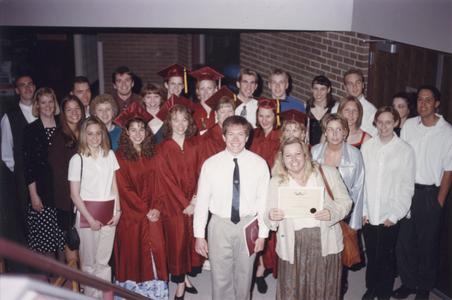 Students and family after commencement