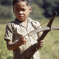 Boy with crossbow