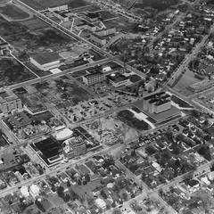 Aerial view of Wisconsin State University-Stevens Point, 1970