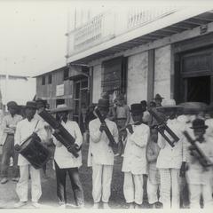 A Filipino band, early 1900s
