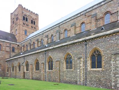 St Albans Cathedral exterior nave north side